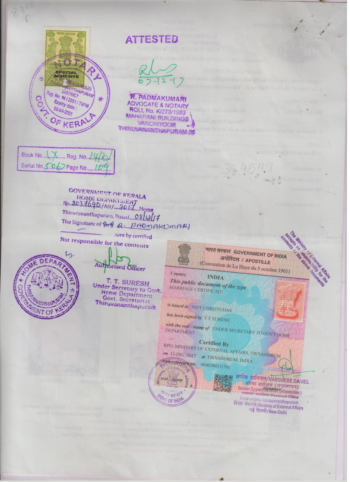 Marriage Certificate Aposttile Attestation 001